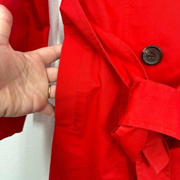 CAbi Style #334 Vibrant Cherry Red Convertible Trench Vest Size 4 Spring Coat - Picture 4 of 6
